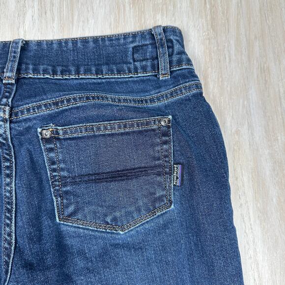 Patagonia Mid Rise Organic Cotton Dark Wash Casual Boot Cut Denim Jeans 28 - Picture 9 of 16